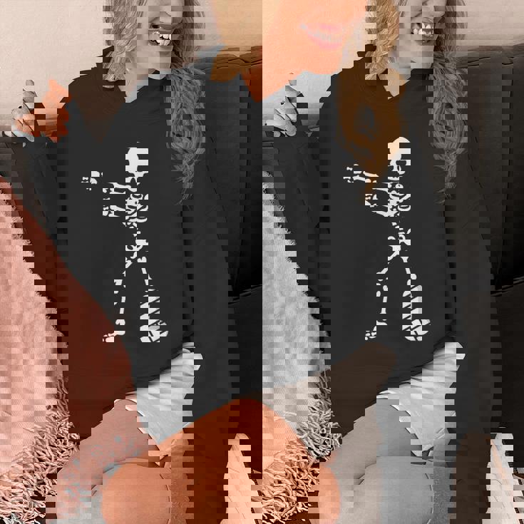 Floss Dance Flossing ダンス 足の骨折 石膏ギプス スケルトン ハロウィーン パーカー