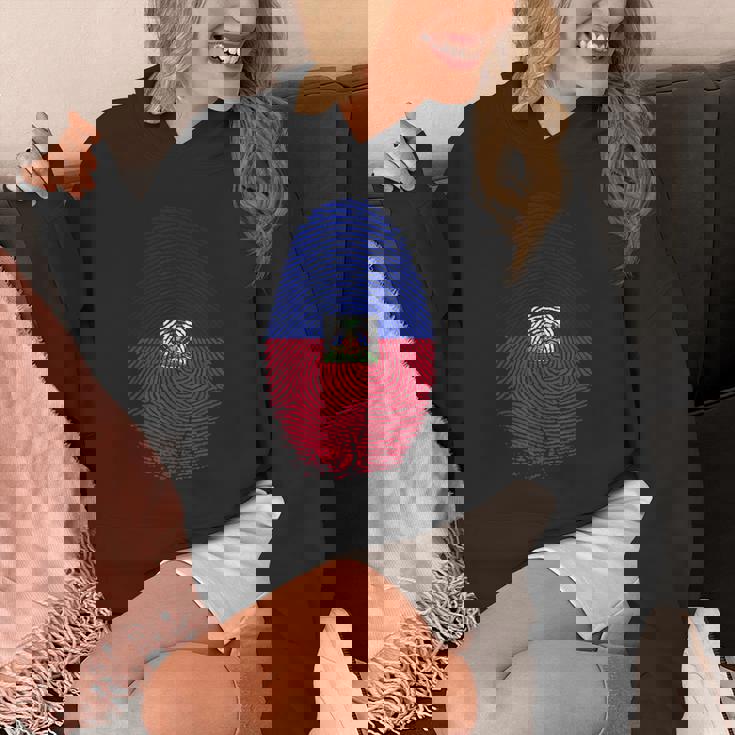 Haiti Flag Fingerprint Haitian For Haitians パーカー