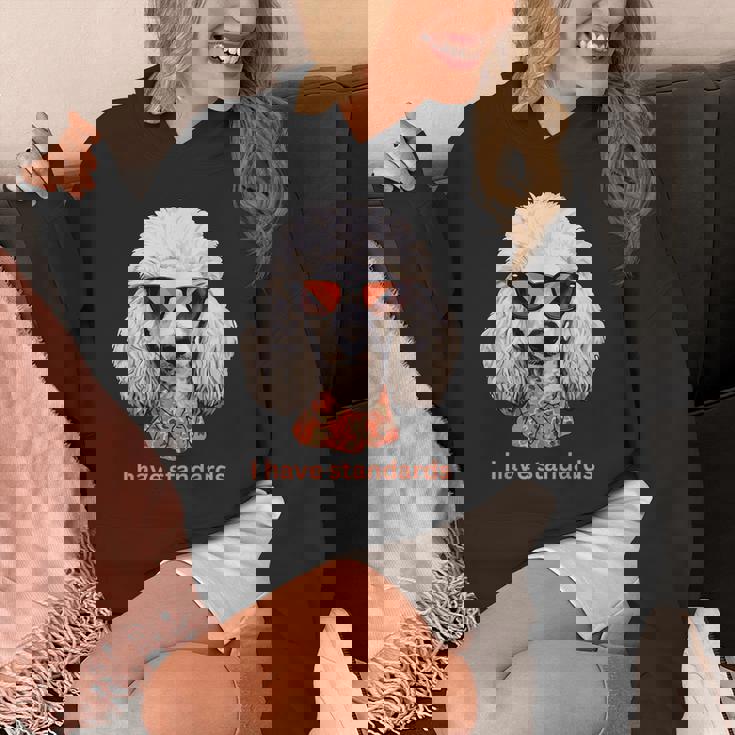 I Havetandardsファニースタンダードプードル愛好家デザイン パーカー