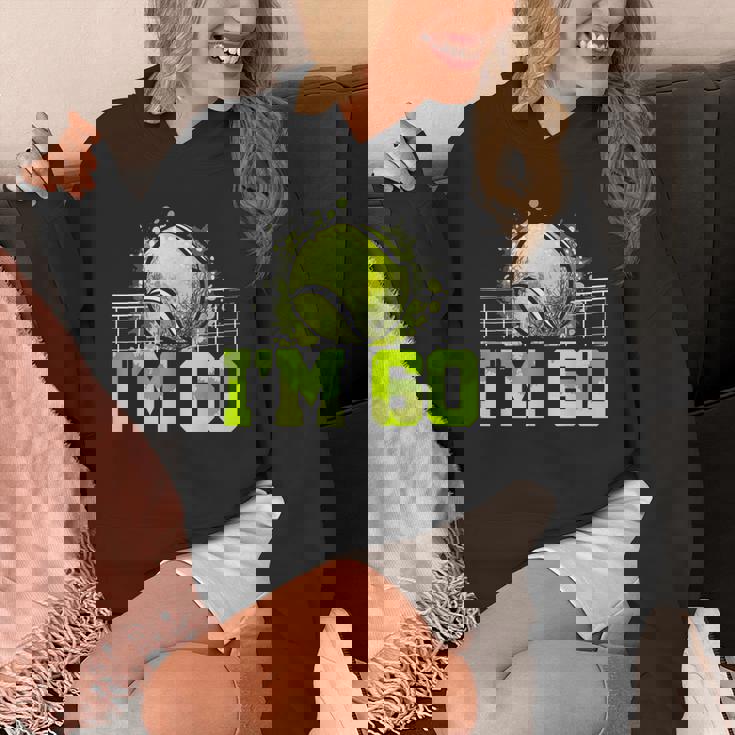 I'm 60 ラケット スポーツ テニス 選手 大人 還暦 パーカー