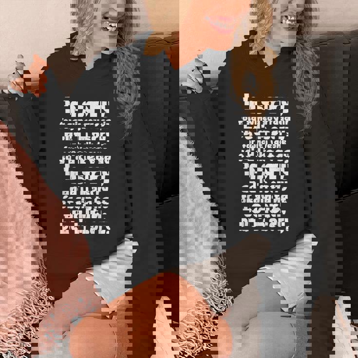 I'morry Foraysorry Beingorry おかしな謝罪 パーカー