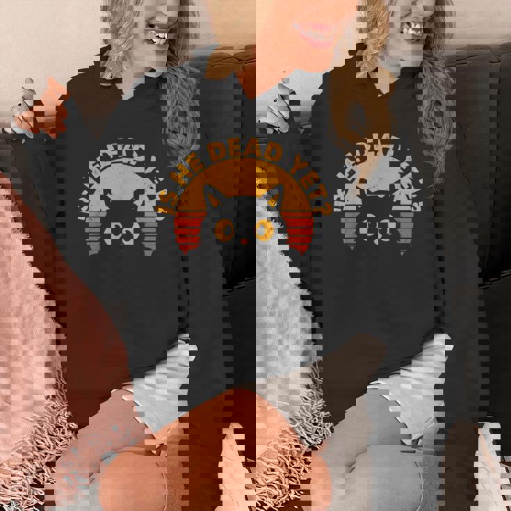 Is-He-Vintage-Dead-Yet 猫 パーカー