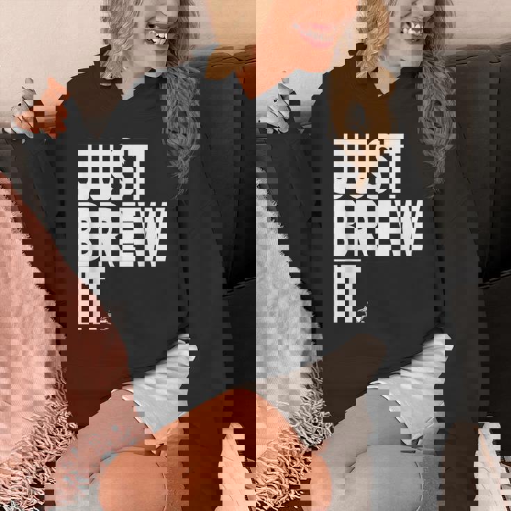 Just Brew It おもしろコーヒーシャツ パーカー