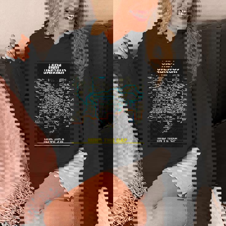 London Underground Mind The Gap Map England Uk 電車管 パーカー