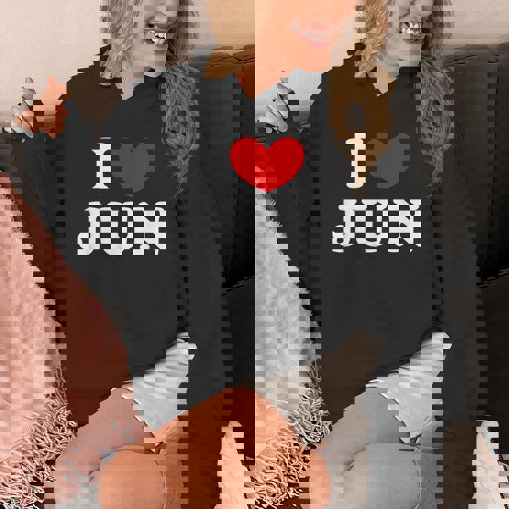 I Love Jun 私は愛する Jun パーカー