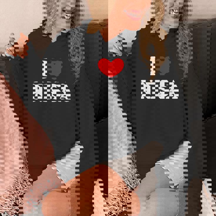 I Love Nisa 私は愛する Nisa パーカー