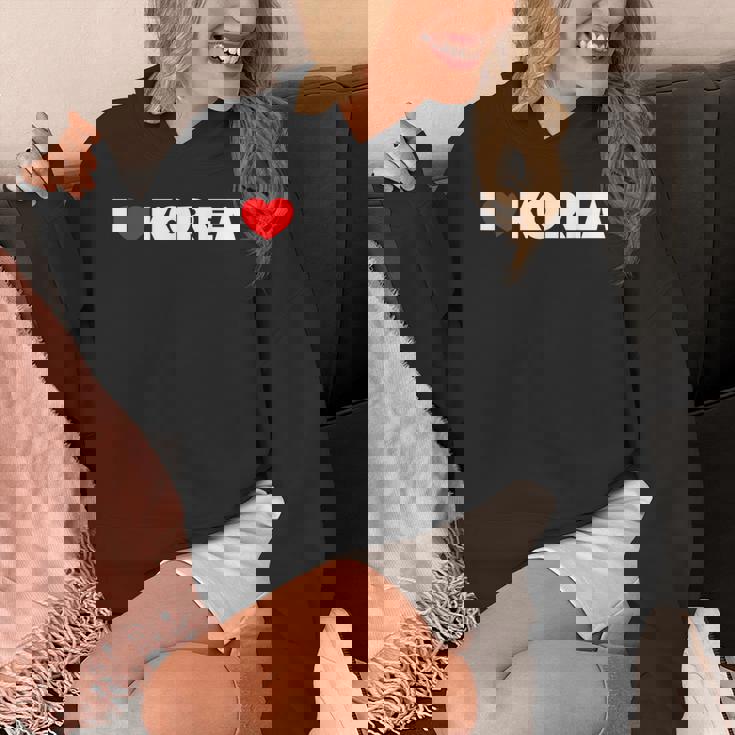 I Love ハート Korea パーカー