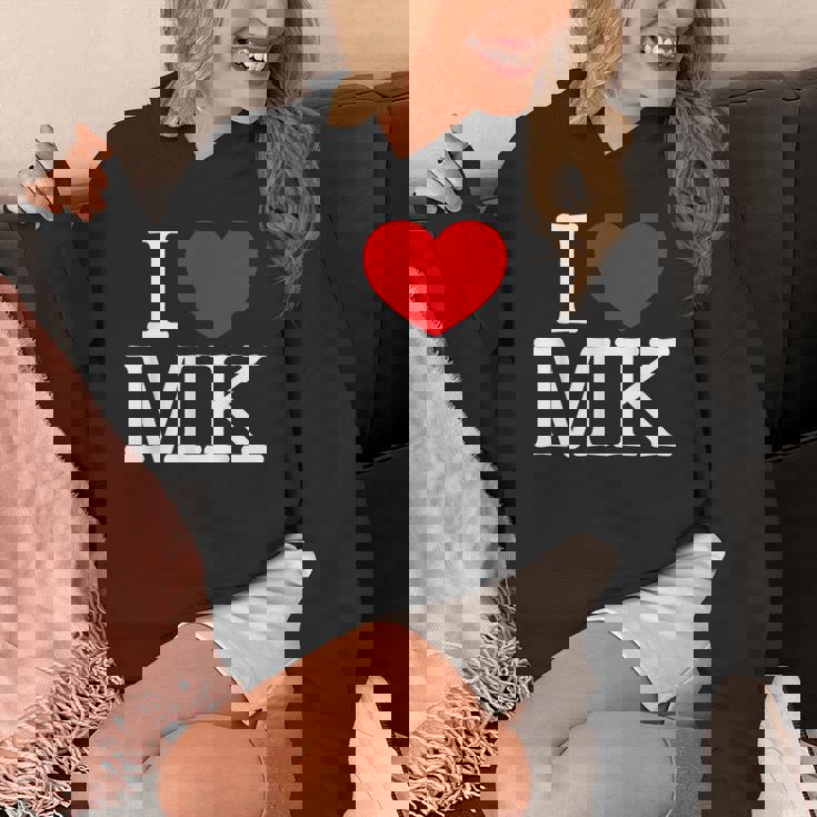 I Love ハート Mk パーカー