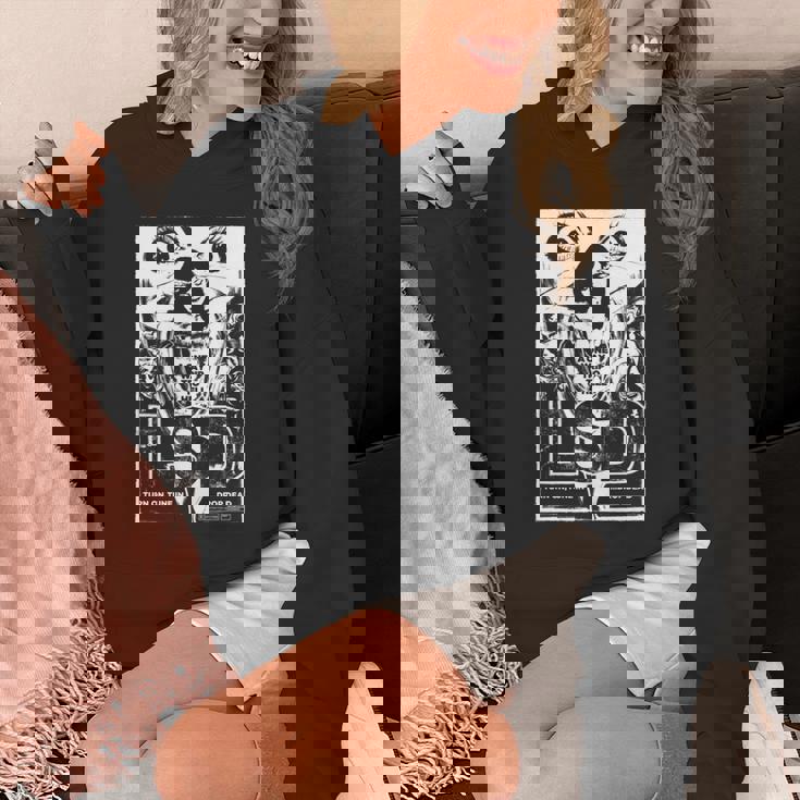 Lsd ヒステリア – レトログラインドハウスb-ムービーアート 長袖tシャツ パーカー