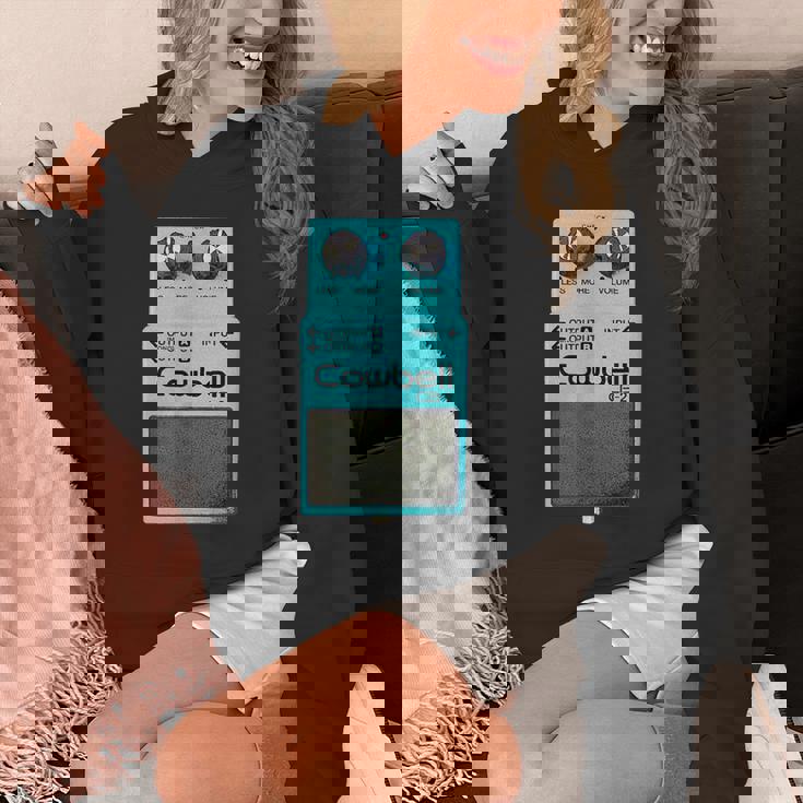 Mehr Cowbell ミュージシャン ミーム パロディ ギターペダル パーカー