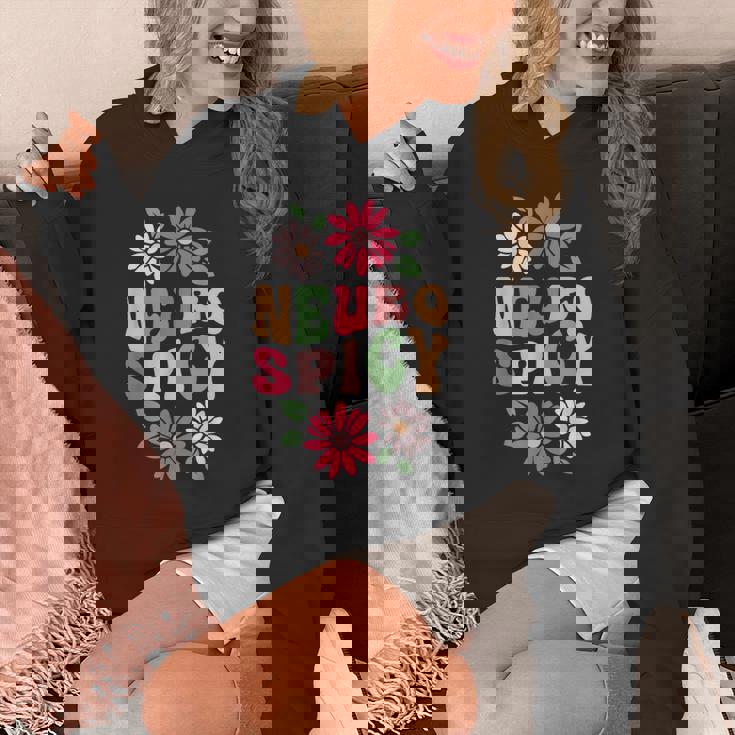 Neurospicy レトロフラワー パーカー