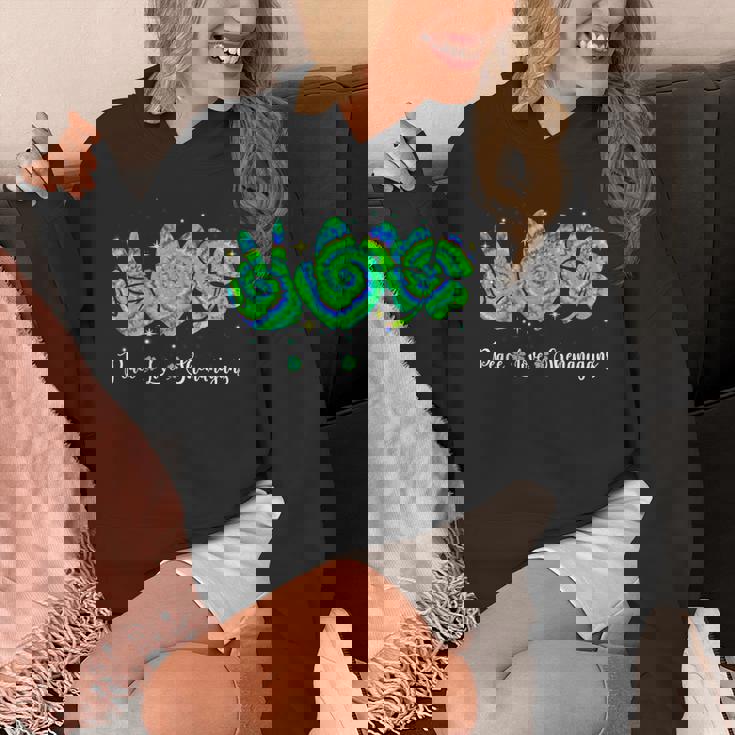 Peace Lovehenaniganst Patrick's Day Green Tie Dye パーカー