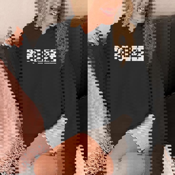 Polizei ドイツ警察 ドイツ法執行機関両面 長袖tシャツ パーカー