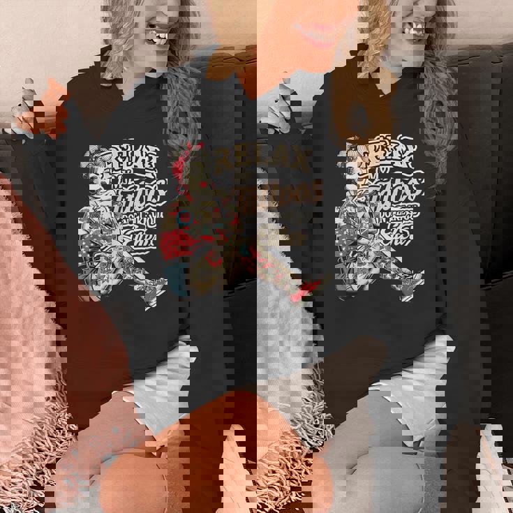 Relax My Tattoos Don't Like You Either Tattoos ボディーアート パーカー