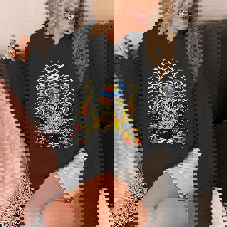 Retro Drumsticks Drummer Drums Hand パーカー