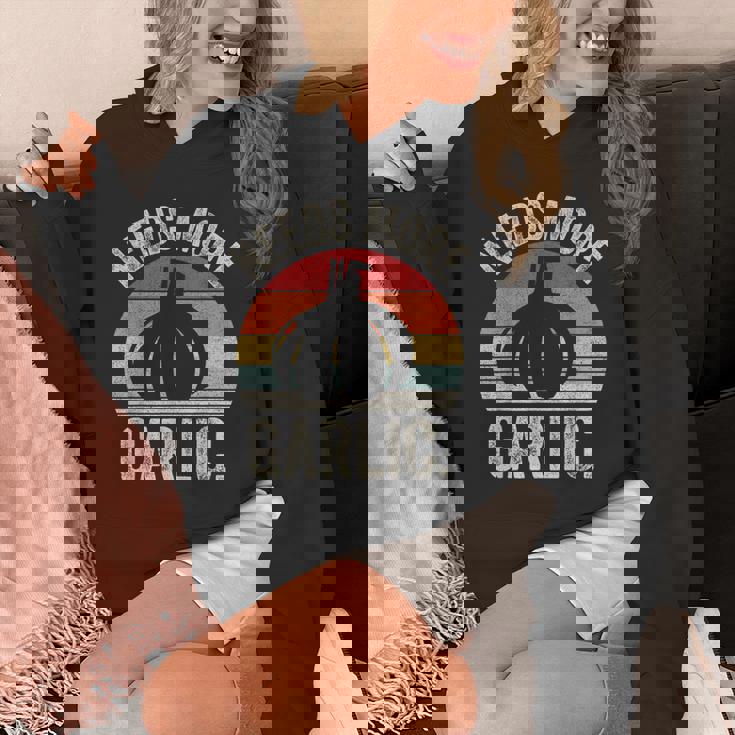 Vintage Retro Needs More ガーリック ガーリック ニンニク科医 クックシェフ パーカー