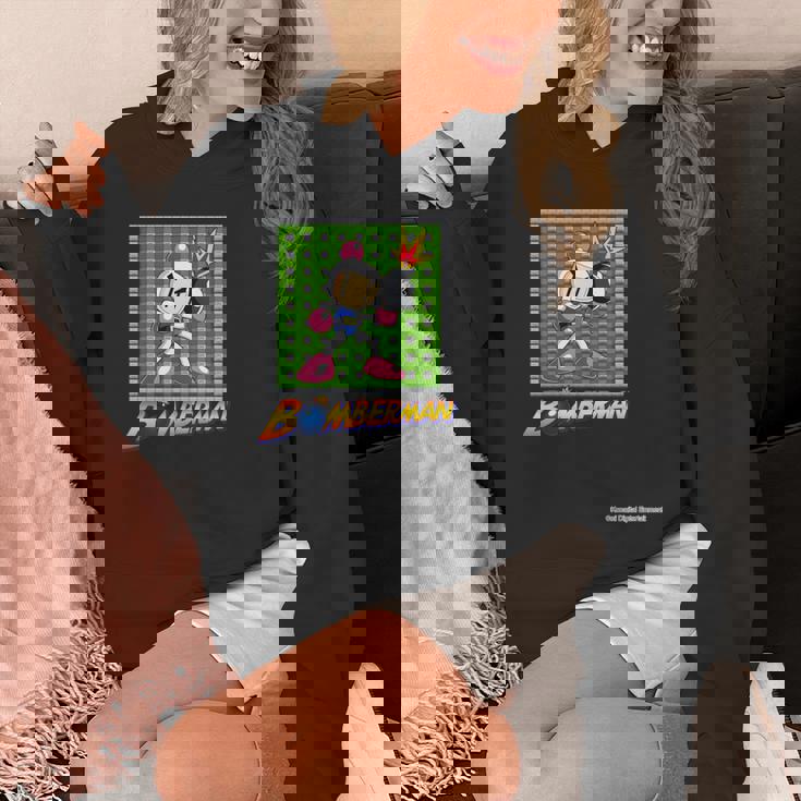 「ボンバーマン」白ボン（D） 長袖tシャツ パーカー