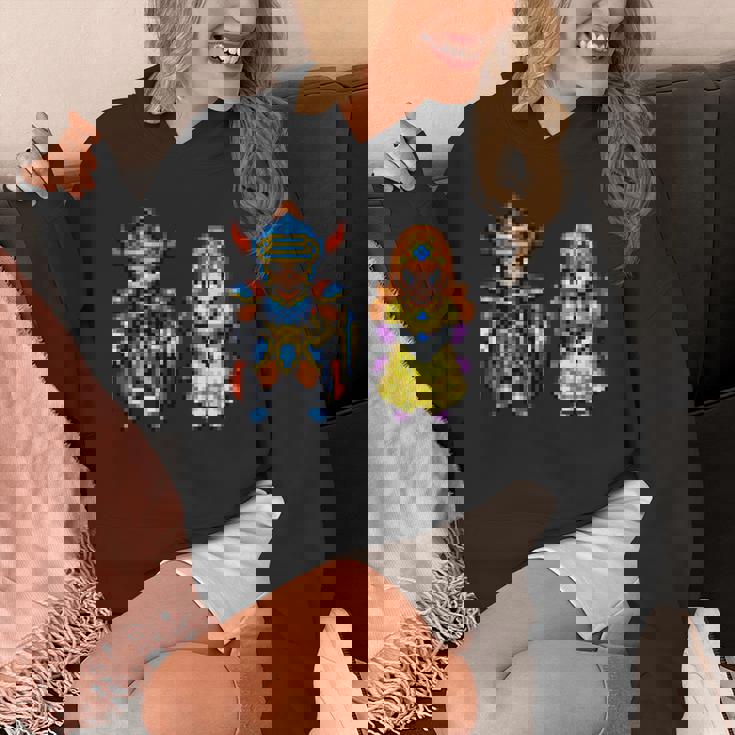 【公式】Hd-2D版『ドラゴンクエストi』キャラクタードット 長袖tシャツ パーカー