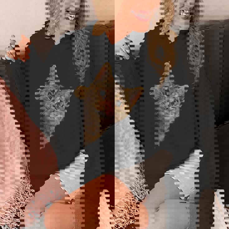 【覗くネコ】猫 にゃんこ 猫好き 猫 可愛い ネコ 子猫 ネコ好き 面白い 変な 遊び心 ネタ ウケ狙い おもしろ パーカー