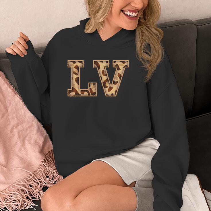 かわいい 文字 Lv イニシャル 名前 ヒョウ チーター動物 長袖tシャツ パーカー