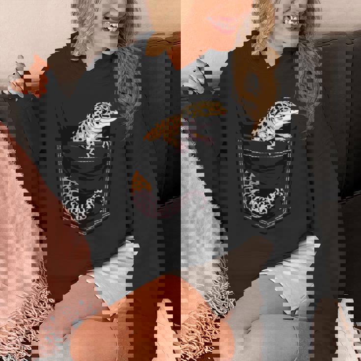 かわいいヒョウゲッコ トカゲ爬虫類 ヒョウ ヤモリのお父さん用 長袖tシャツ パーカー