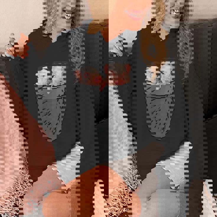 かわいい豚 ポケット覗き見 面白い豚 パーカー