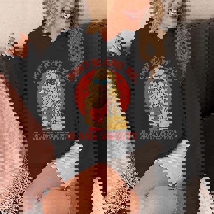 わたしじゃない 社会のせい レトロガール パーカー