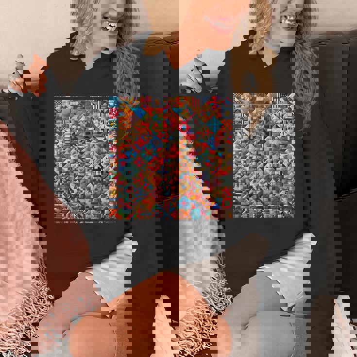 アメリカンキルト カラフル パッチワーク キルティング キルター ソーイング パーカー