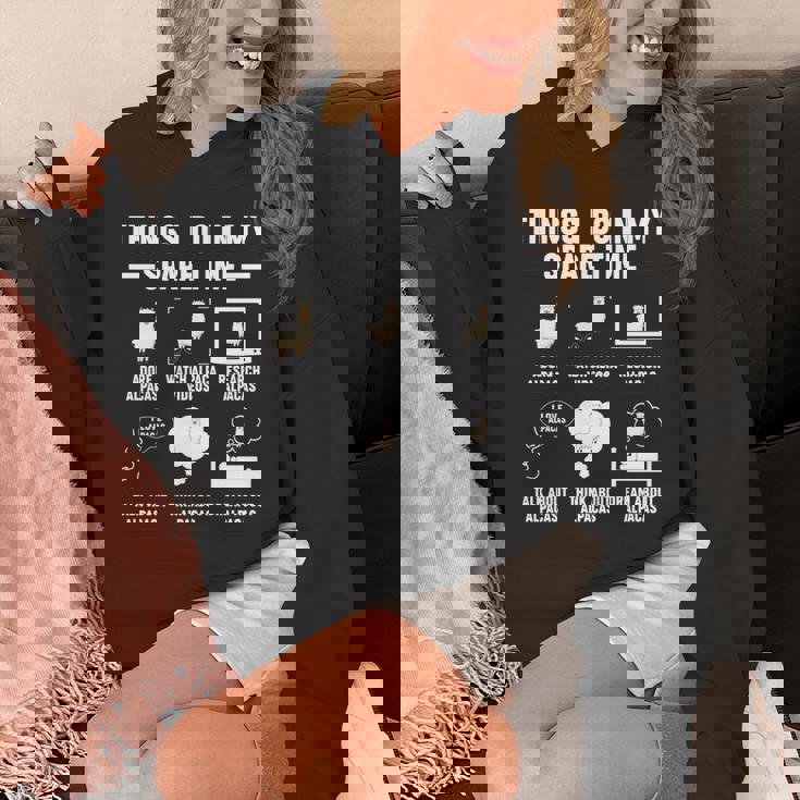 アルパカ ファンキーパー おもしろアルパカ 長袖tシャツ パーカー