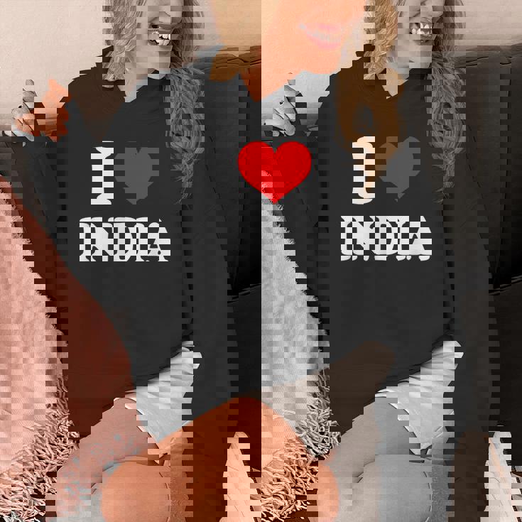 インド I Heart India I Love India パーカー