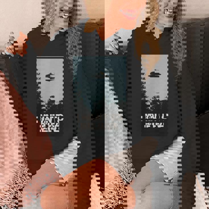 エイリアンufoアパレル「I Want To Believe」 長袖tシャツ パーカー