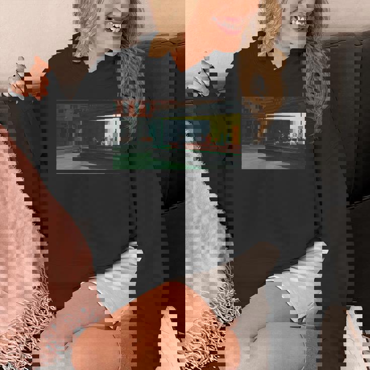 エドワードホッパーのナイトホークス 長袖tシャツ パーカー