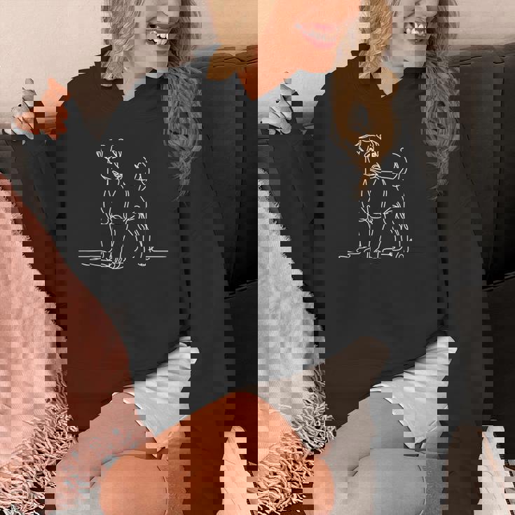 エレガントなラインアート ジャックラッセルテリア犬 パーカー