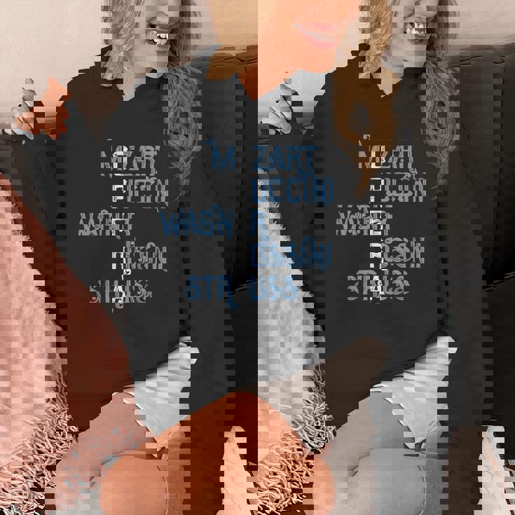 オペラ好きのギフト モーツァルト プッチーニ ワーグナー ロッシーニ シュトラウス 長袖tシャツ パーカー