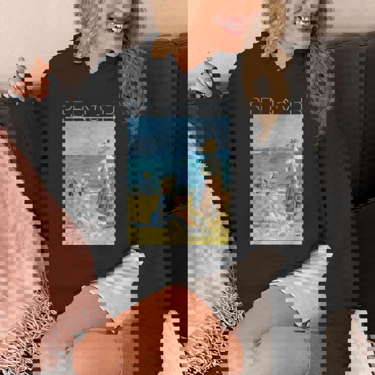 オーギュスト・ルノワール ビーチのフィギュア パーカー