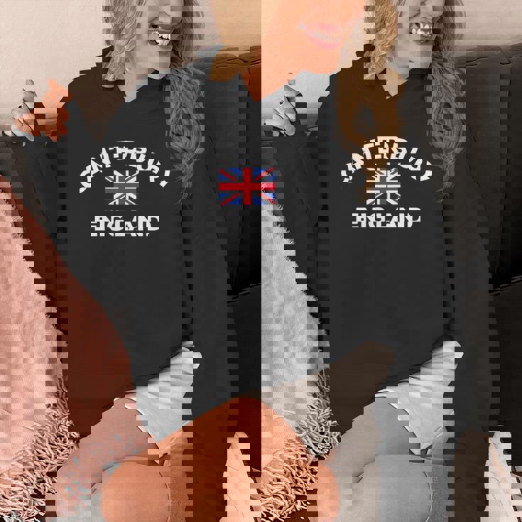 カンタベリー イギリス Uk イギリス シティ ユニオンジャック 旗 長袖tシャツ パーカー