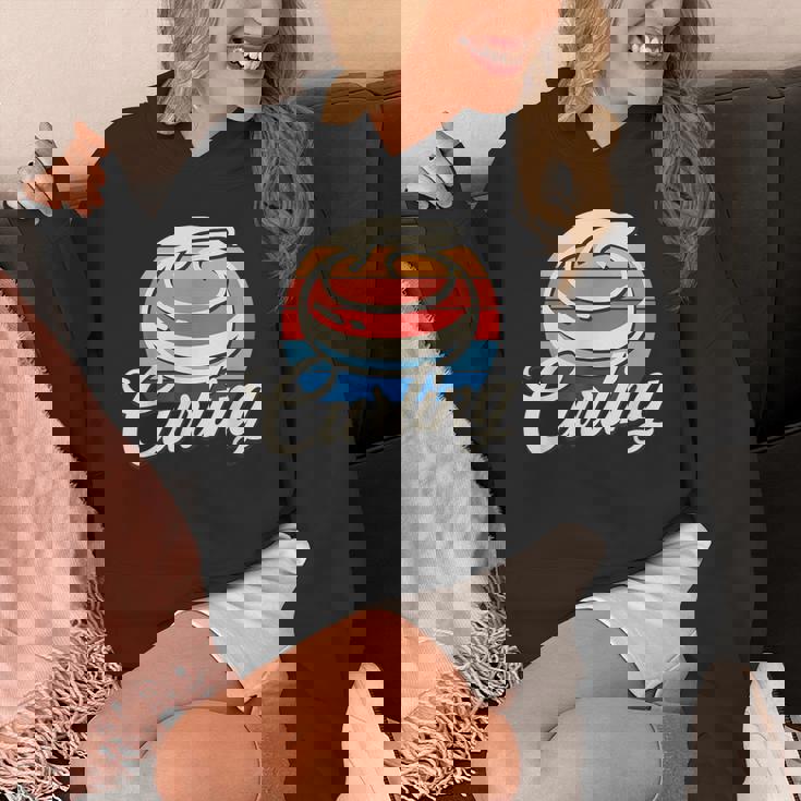 カーリング レトロ ヴィンテージ カーリングストーン パーカー