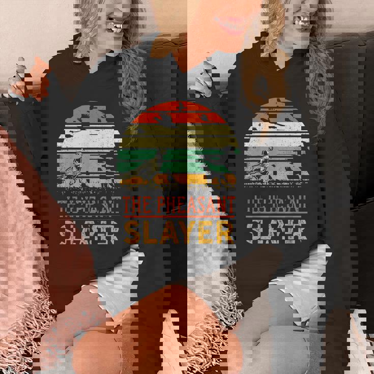 キジの鳥狩り 面白いスレイヤーハンターレトロヴィンテージ パーカー