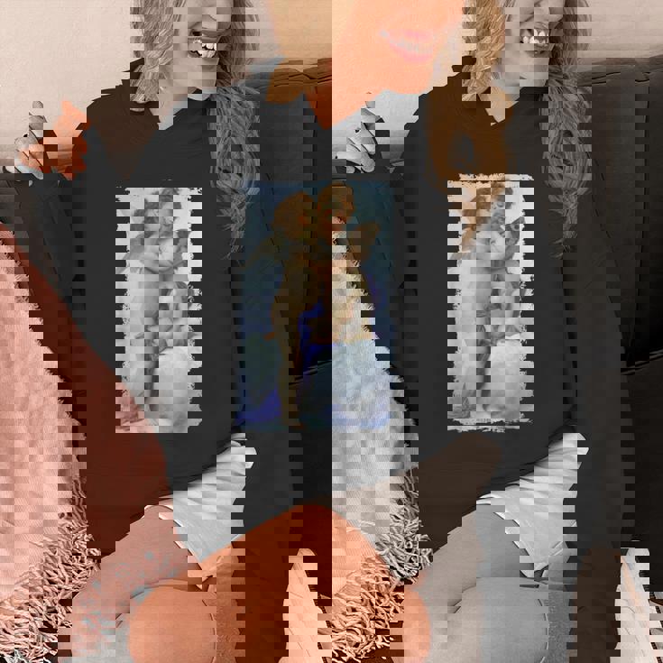 キスエンジェルズ ファーストキス 絵画 天使 キス キューピッド ラブ パーカー