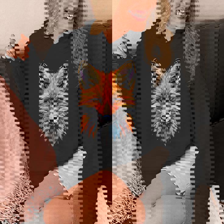 キツネのモチーフ キツネが大好き 赤いキツネ 小さなキツネが大好き パーカー