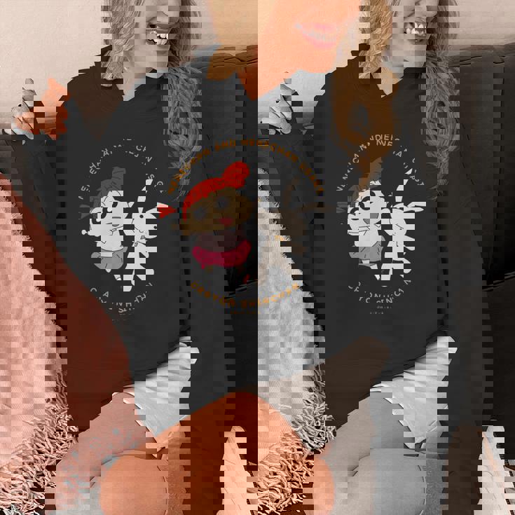 クレヨンしんちゃん ネネちゃんとうさぎ 長袖tシャツ パーカー