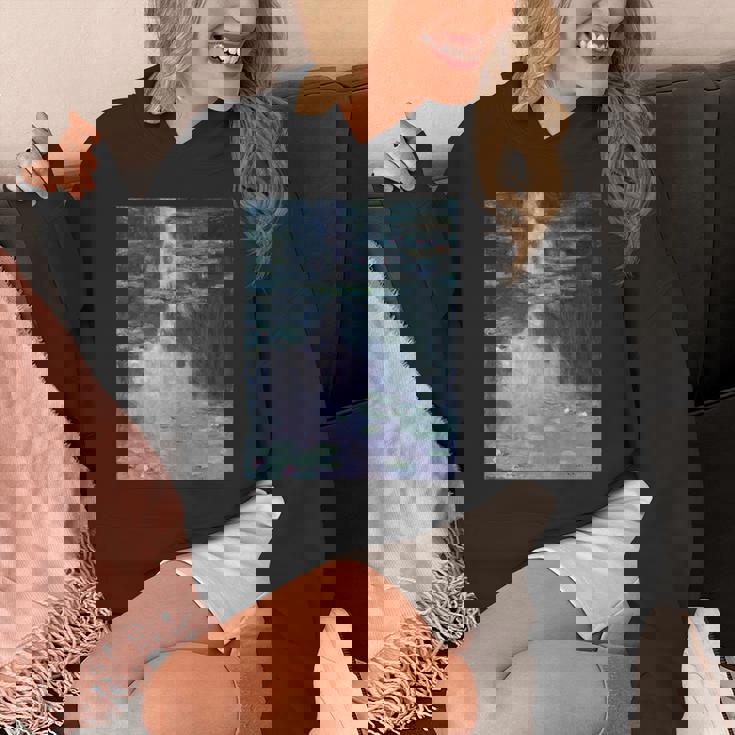 クロード・モネの睡蓮 長袖tシャツ パーカー