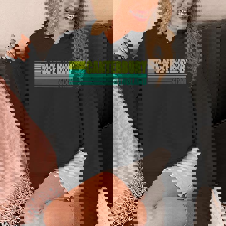 グリーン レトロ ヴィンテージ カンタベリー シティ ビレッジ イングランド Uk 長袖tシャツ パーカー