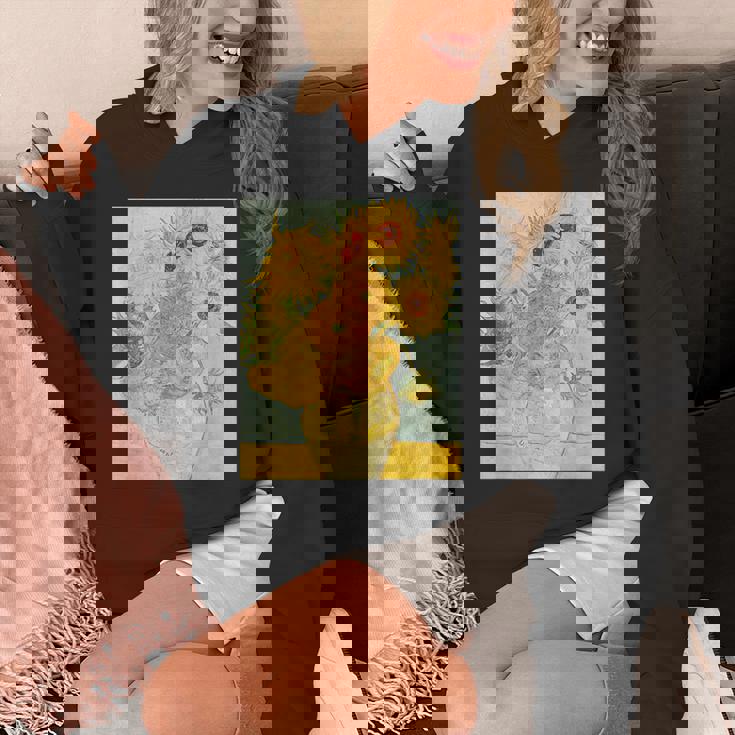 ゴッホのひまわりアートアーティスト向け パーカー