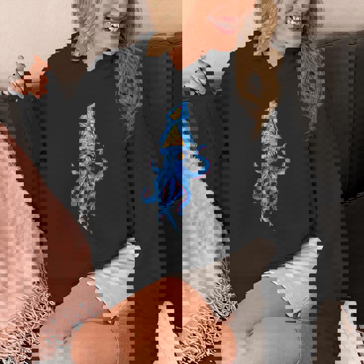 シュールリアルブルーイカ パーカー