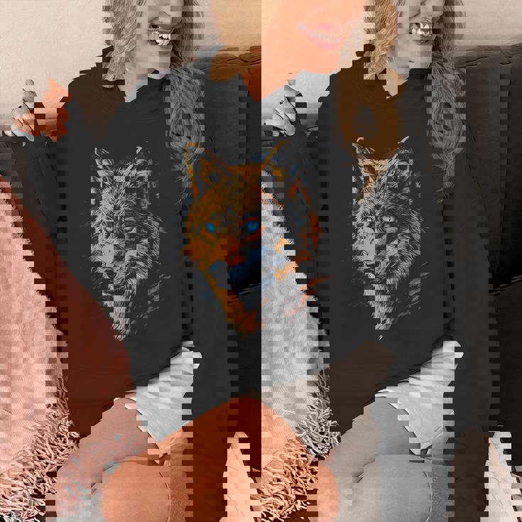 ジャッカル 動物モチーフ 青い目の作品 ジャッカル パーカー