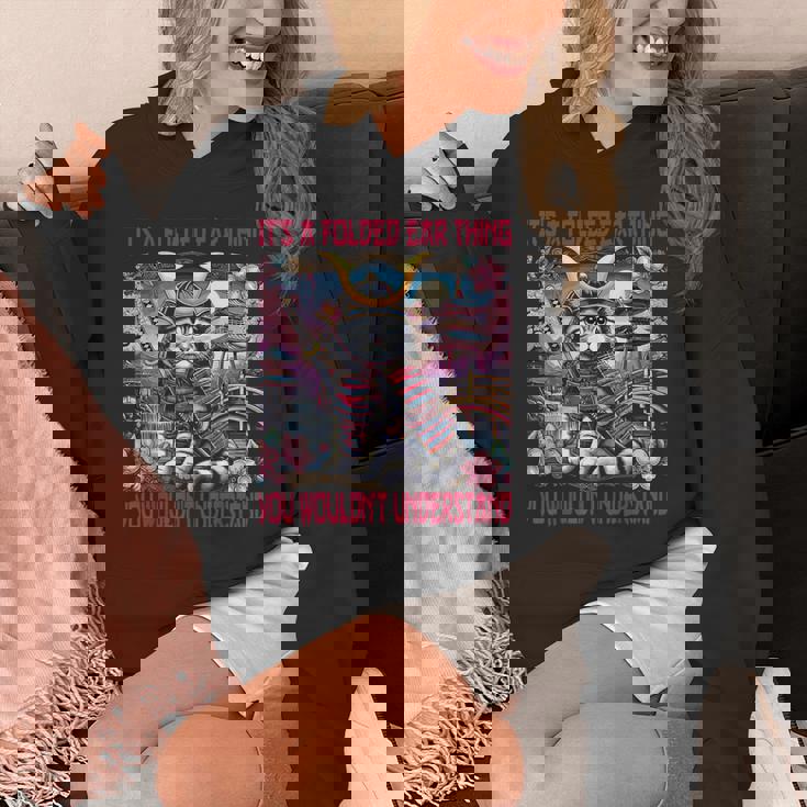 スコティッシュフォールド 耳 折れ 侍風景 パーカー