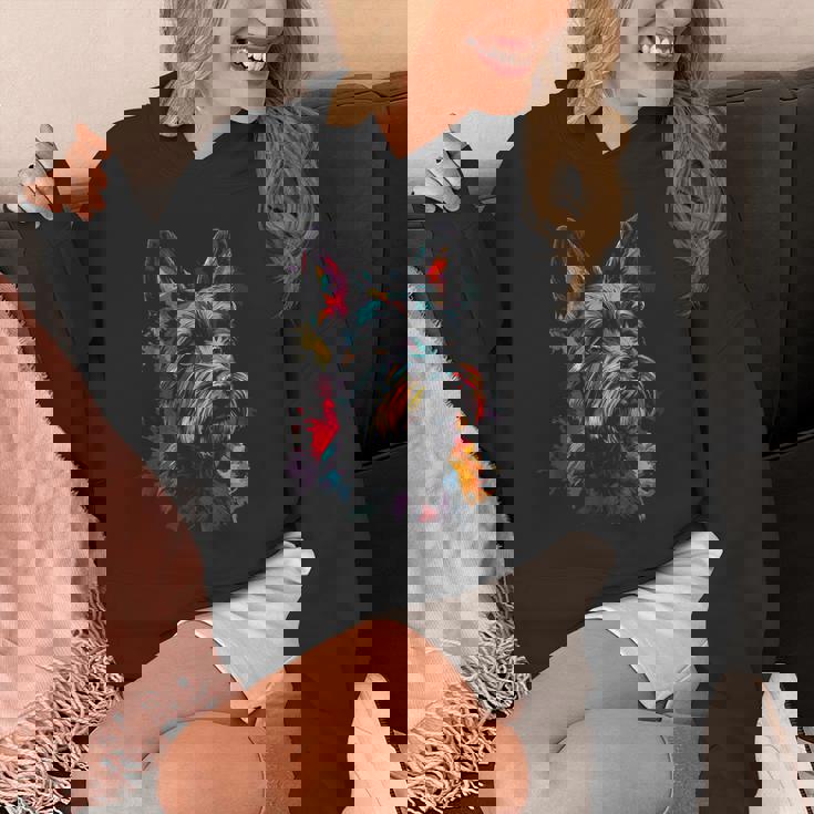 スコティッシュ・テリア 犬 グラフィック ペット アートワーク スコティッシュ・テリア パーカー