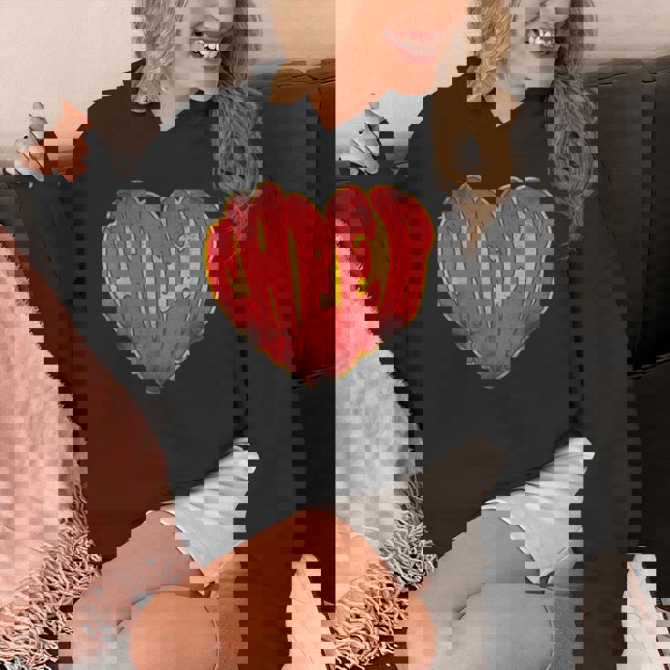 チア チアリーディング ハート ヴィンテージ チア パーカー