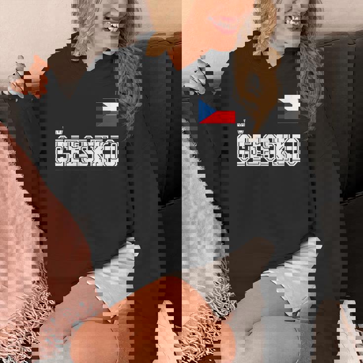 チェコ共和国 胸に Cesko 旗国旗 パーカー